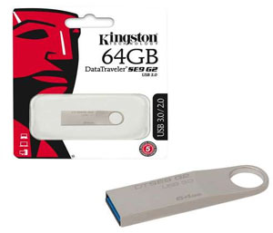 Kingston Data Traveler SE9 G2 USB 3.0 Flash Drive - 64GB