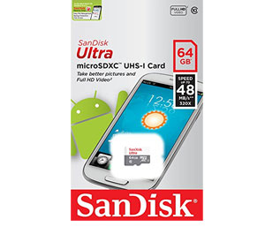 SanDisk Ultra - 64GB 80MB/s UHS-I Class 10